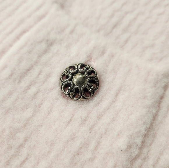 House Of Harlow 1960 Soft Pink Cardigan With Lace Collar - Picture 10 of 16